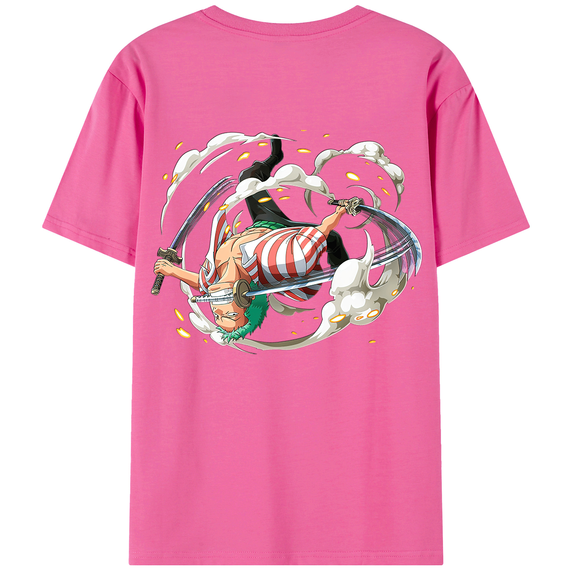 ワンピース ロロノア・ゾロ ONE PIECE Roronoa Zoro レディース半袖Tシャツ(バックプリント)